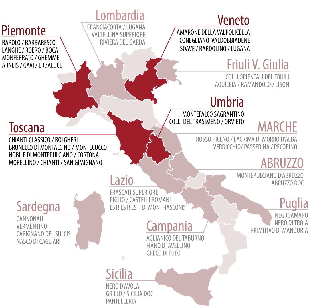 Le migliori cantine in italia